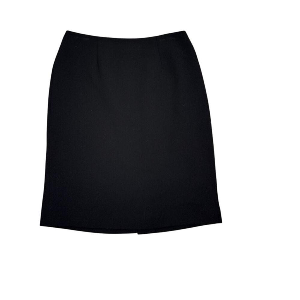 Amanda Smith Vintage Classic Black Silhouette Capsule Pencil Black Skirt Size 4